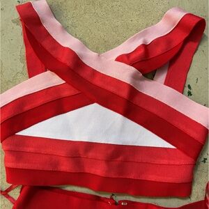 Two piece skirt and top set